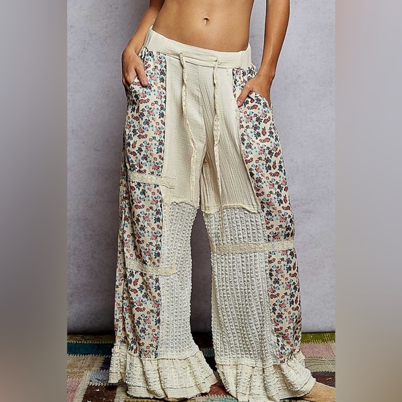 POL Pants - POL “ Moonlit Ruffle Pants “ | Natural